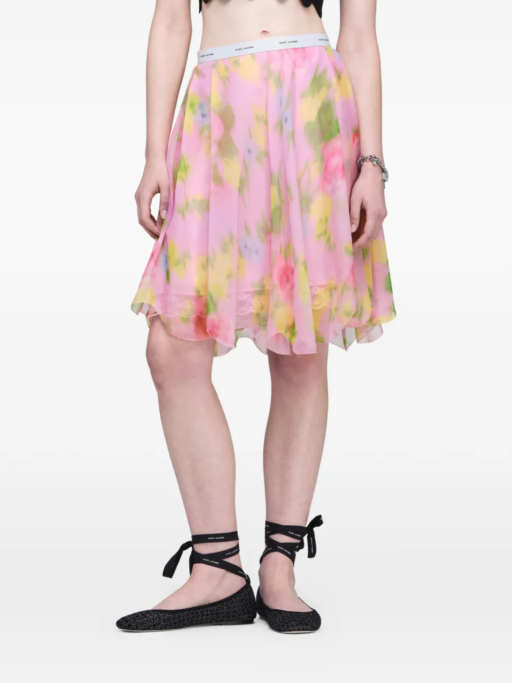  Marc Jacobs Minigonna A Fiori - Rosa 
