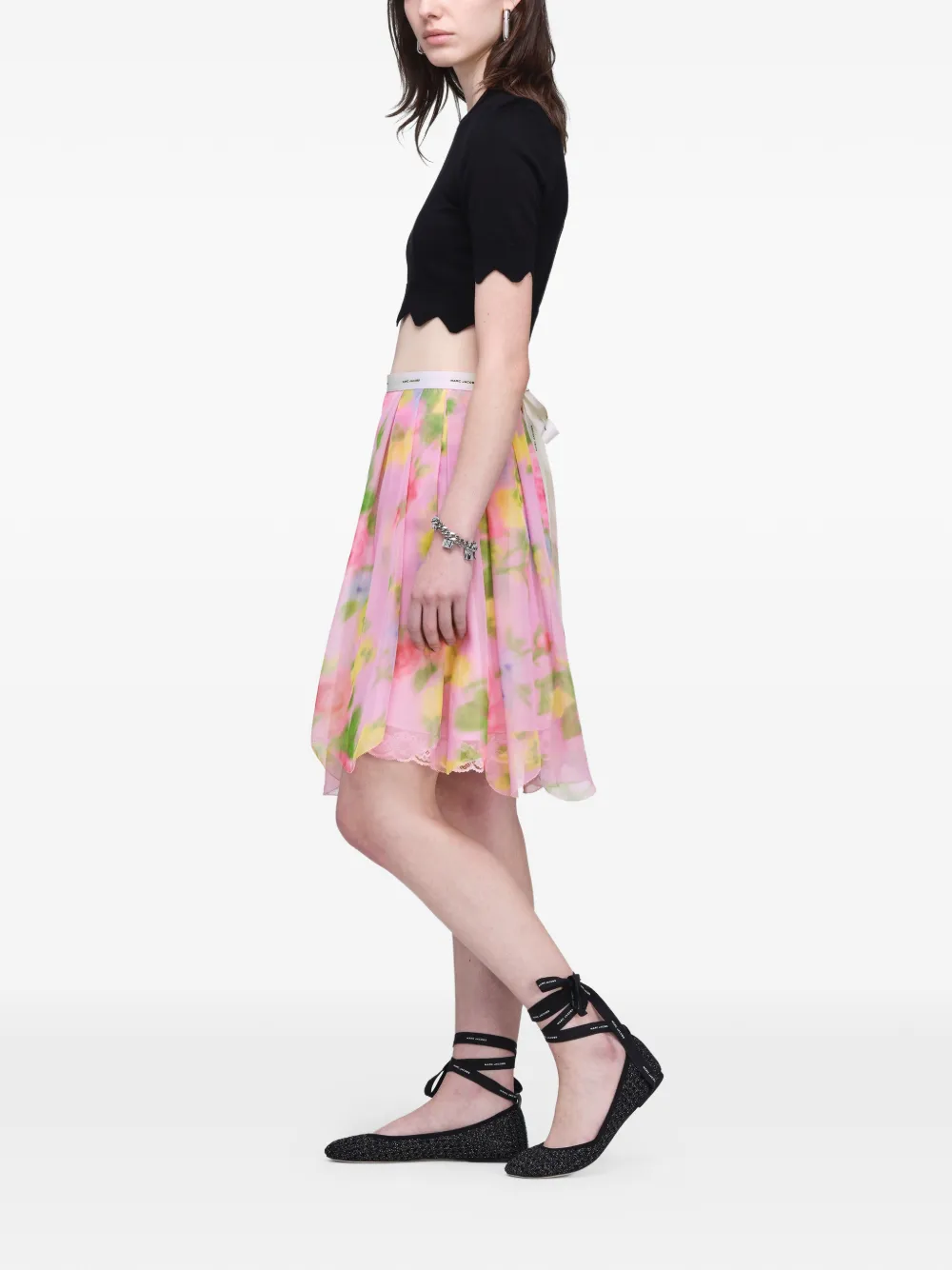 Marc Jacobs Mini-rok met bloemenprint Roze