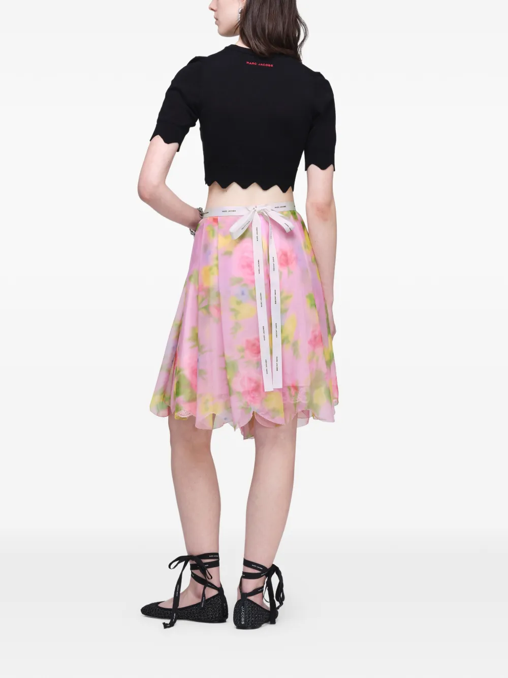 Marc Jacobs Mini-rok met bloemenprint Roze