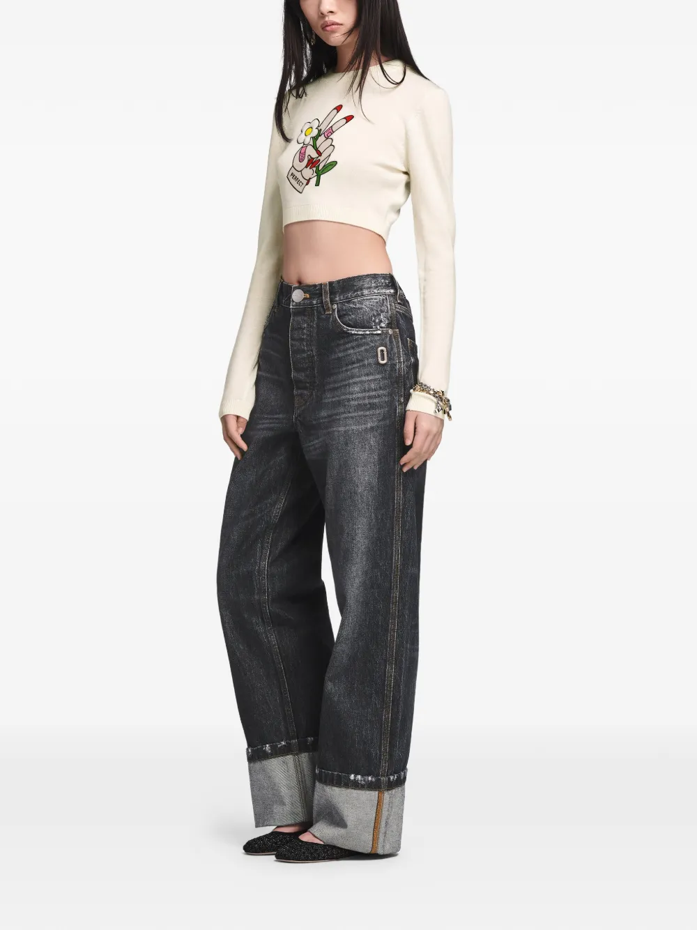  Marc Jacobs Vaqueros Rectos J-link - Gris 