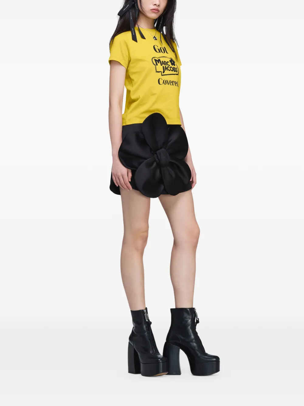 Marc Jacobs Mini-rok met madeliefjesapplicatie Zwart