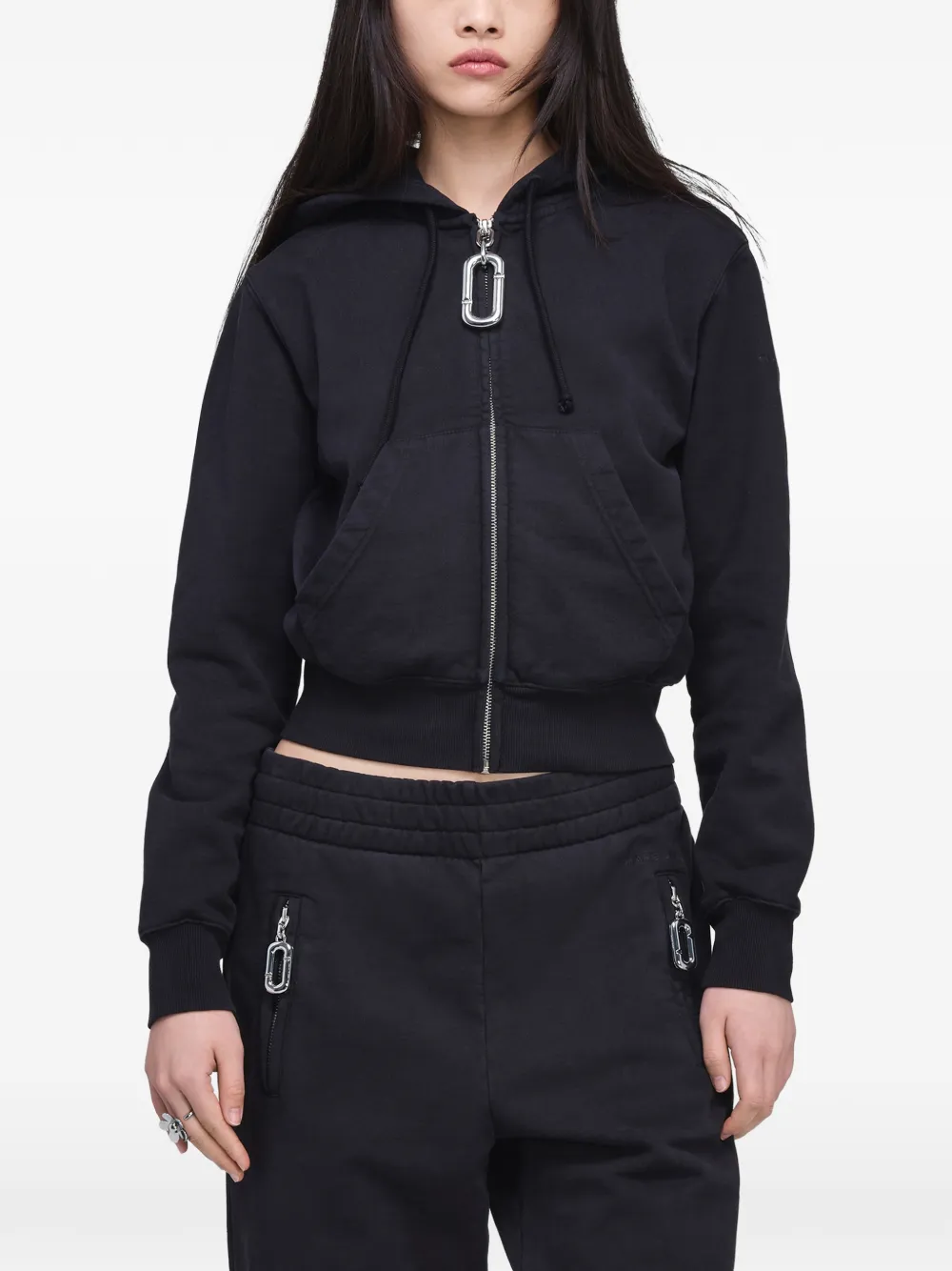 Marc Jacobs Pop J zip-up Hoodie | Grey | FARFETCH
