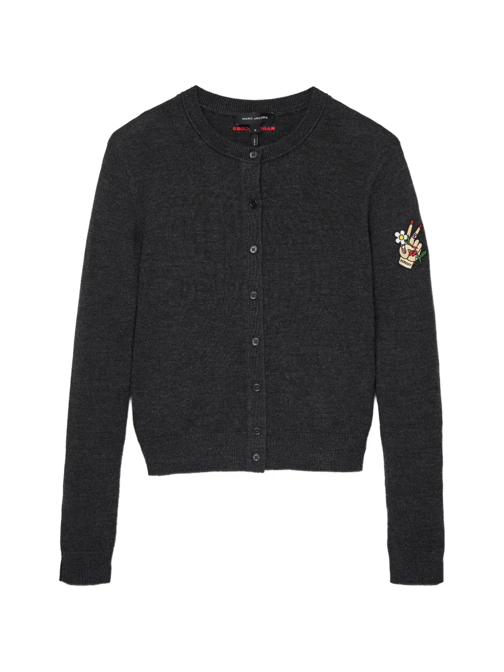 Marc Jacobs Tattoo-appliqué cardigan - Grey