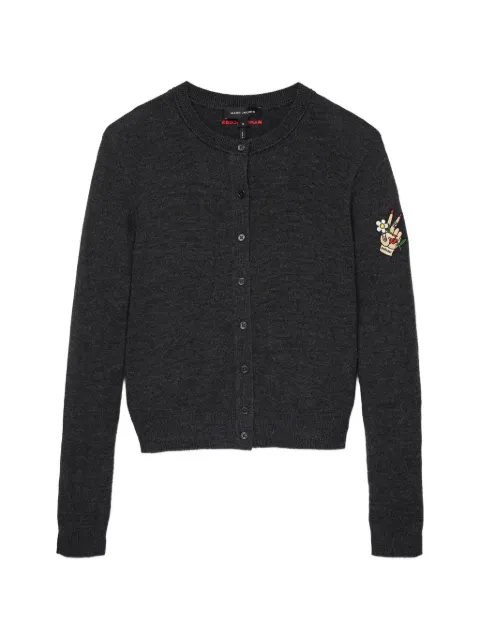 Marc Jacobs Cardigan com aplicação Tattoo
