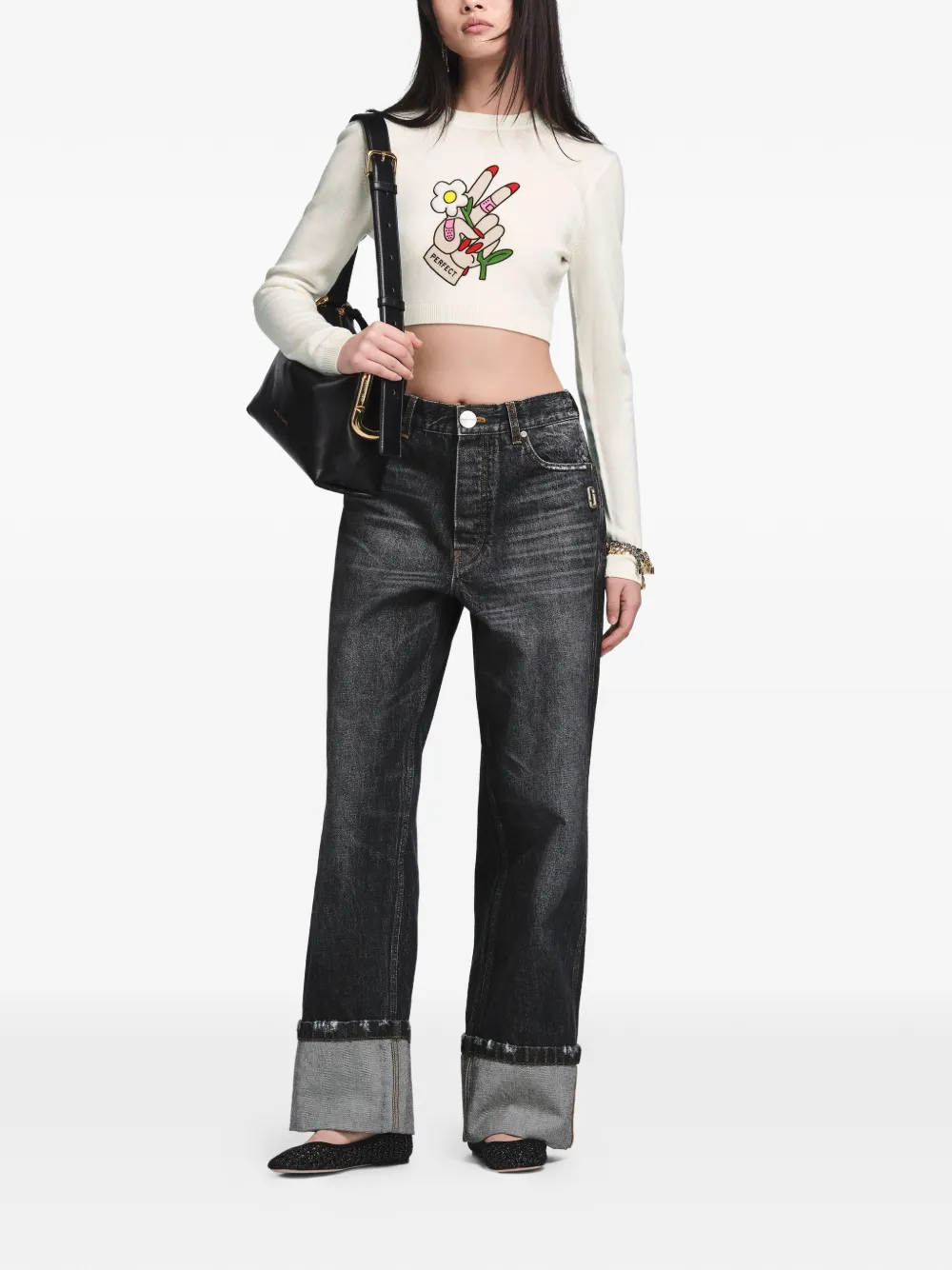 Marc Jacobs Tattoo-embroidered Jumper - Blanc 