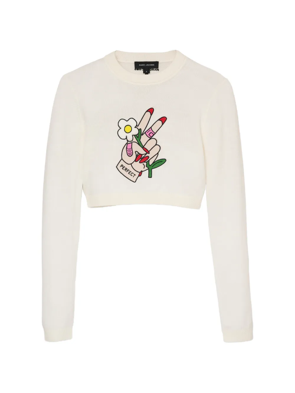 Marc Jacobs Tattoo-embroidered jumper - Bianco
