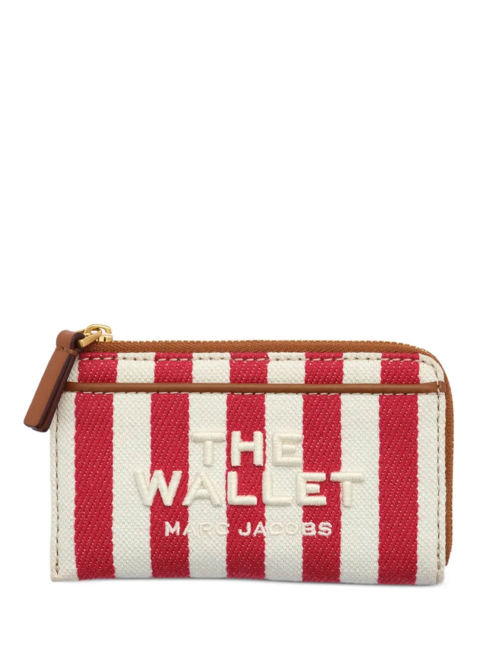 Marc Jacobs The Wallet striped canvas wallet - Toni neutri