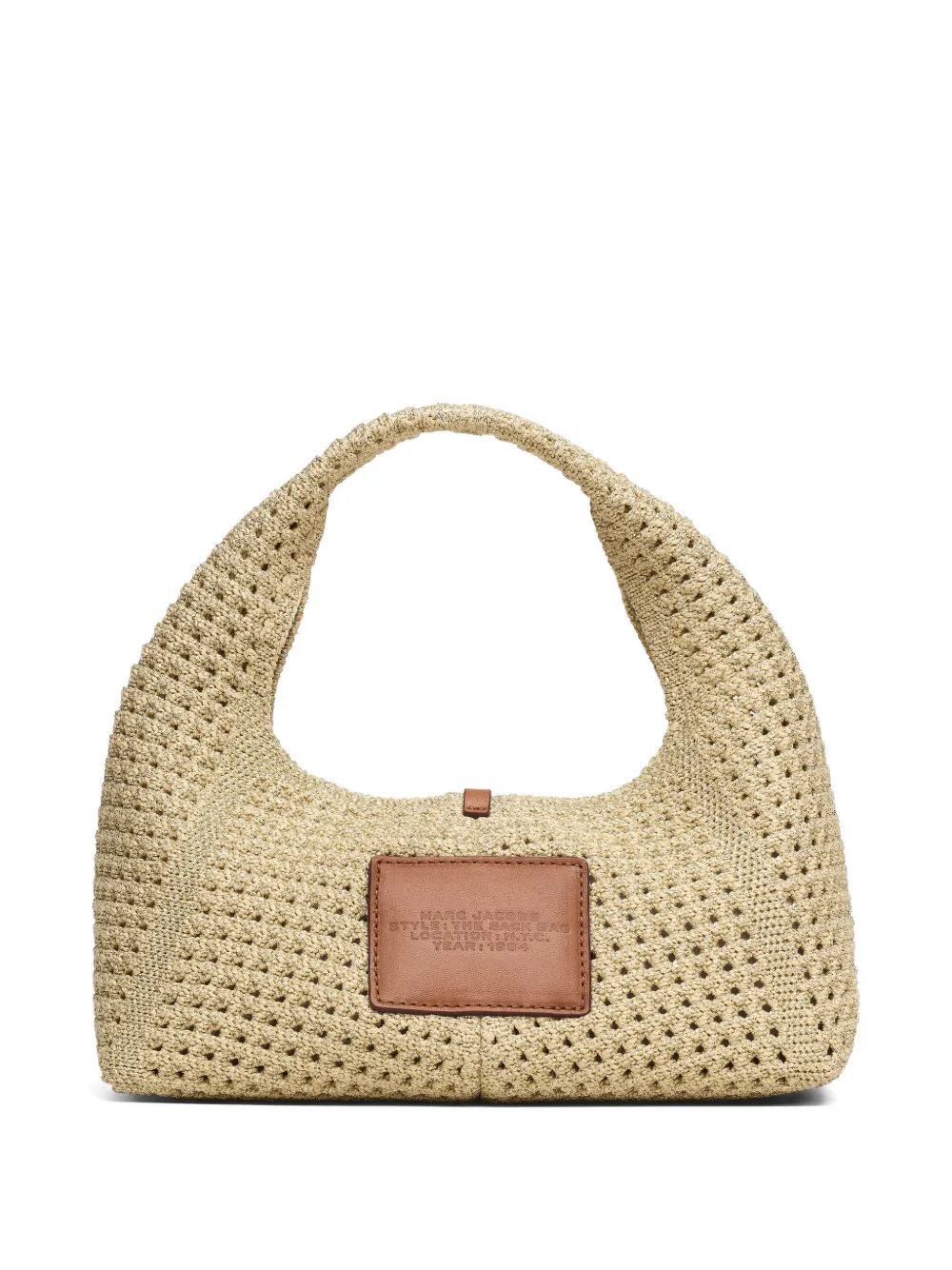 Marc Jacobs The Crochet mini-tas Beige