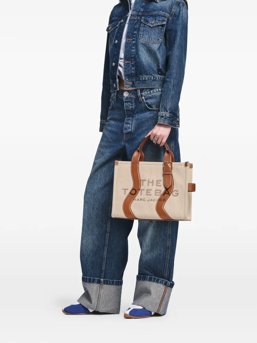 Marc Jacobs Medium The Wavy canvas shopper Beige