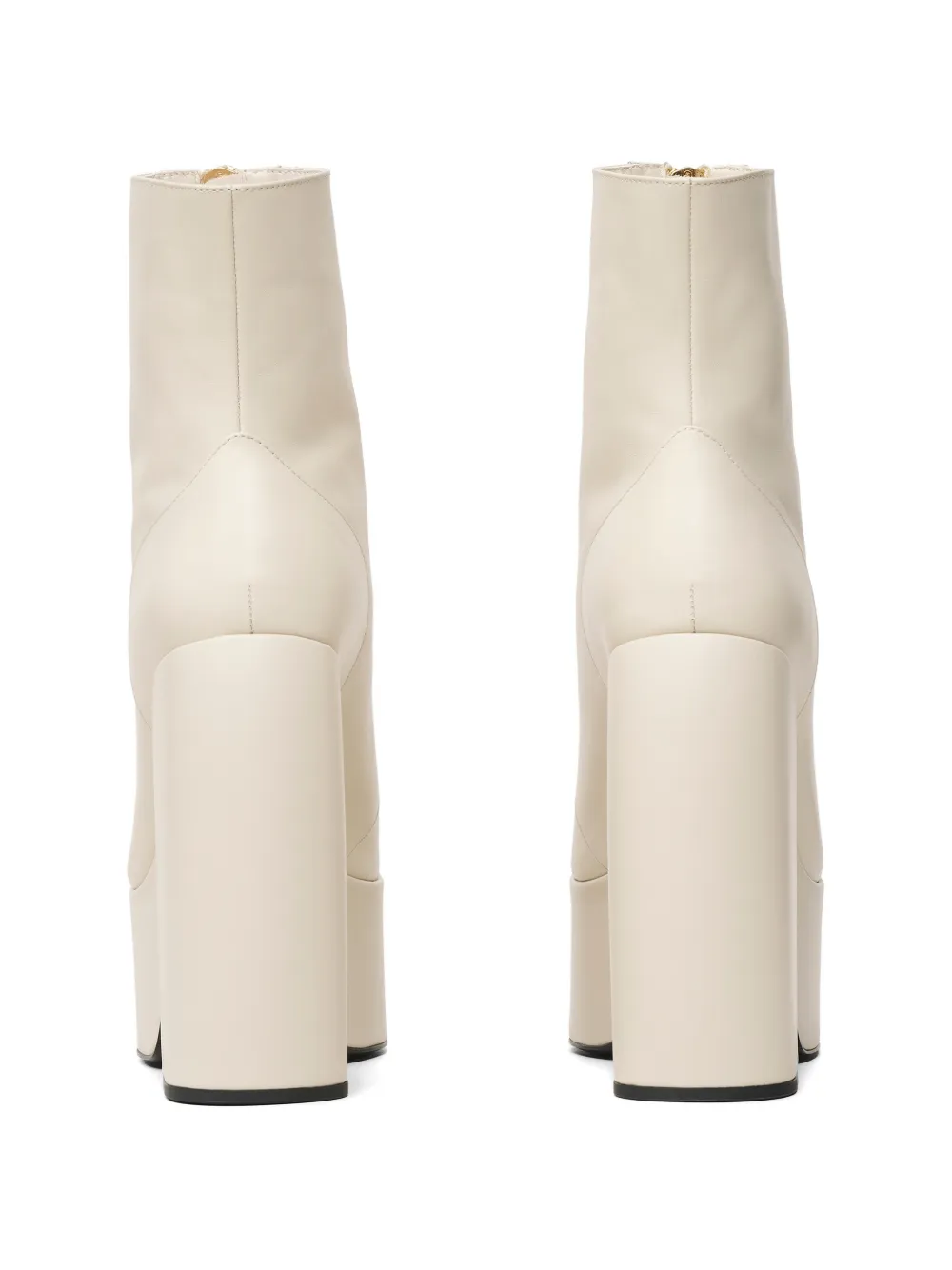 Marc Jacobs The Gigi front-zip ankle boots Beige