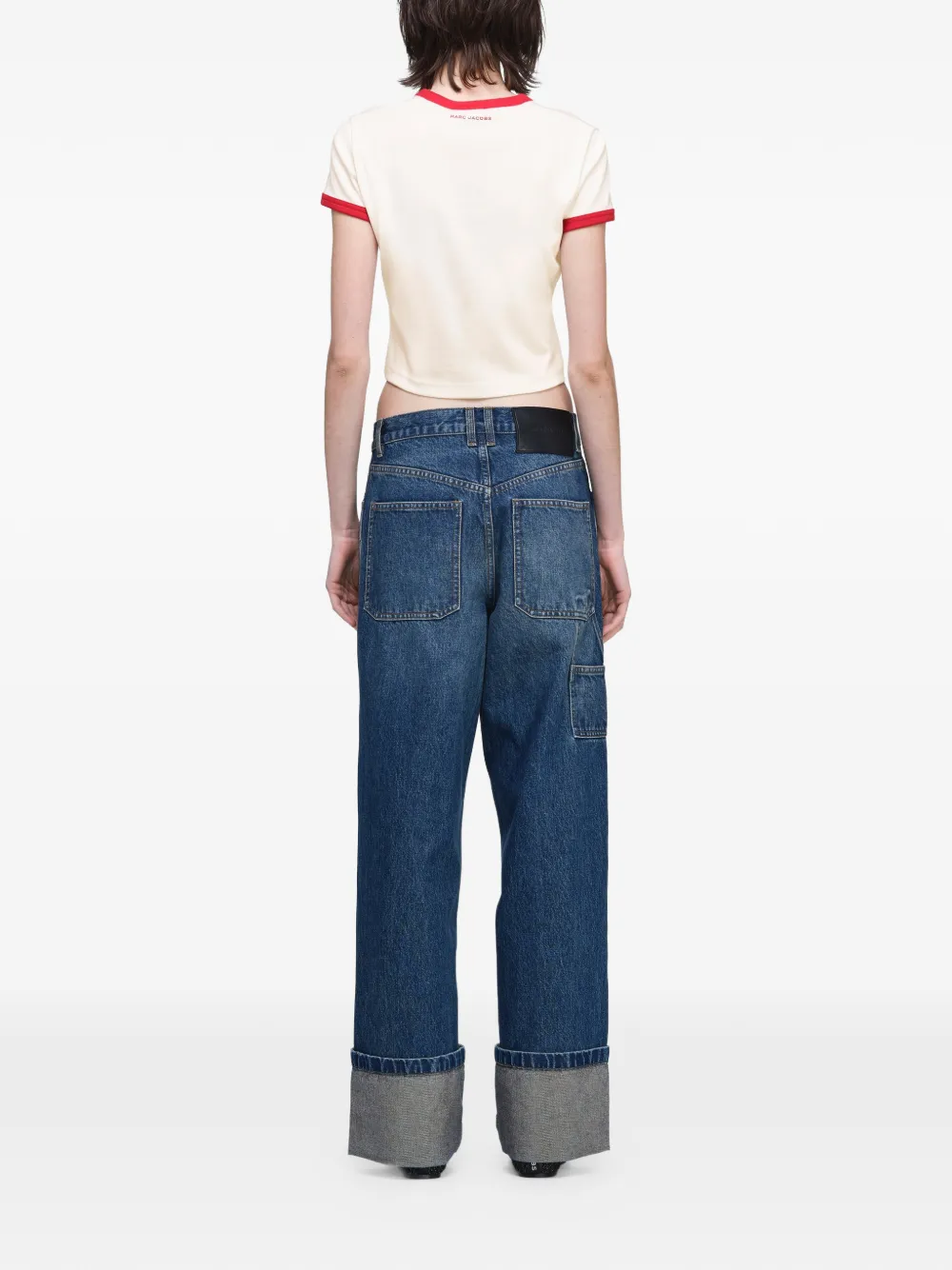 Marc Jacobs Jeans met logo-applicatie Blauw