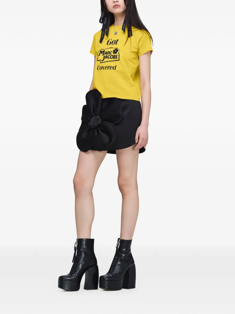 Marc Jacobs T-shirt met logoprint Geel