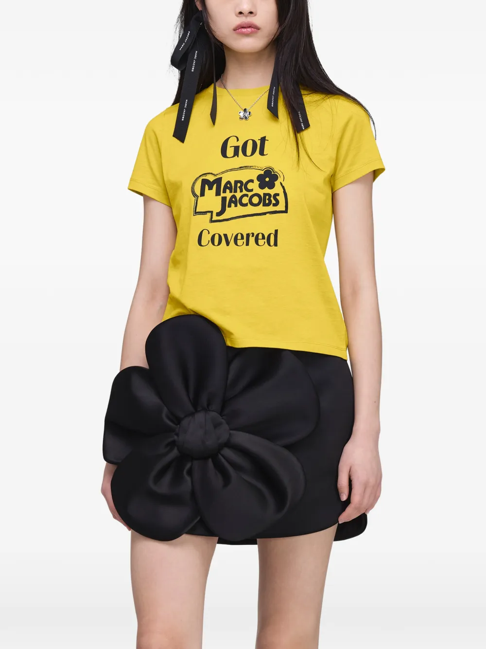 Marc Jacobs T-shirt met logoprint Geel