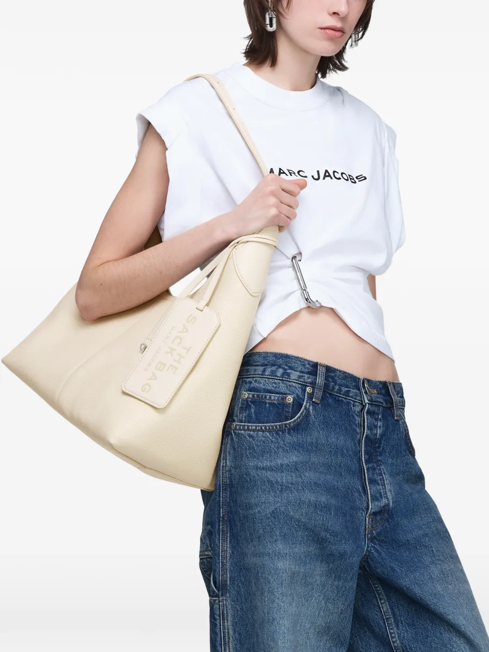 Marc Jacobs Sack tas met ceintuur Beige