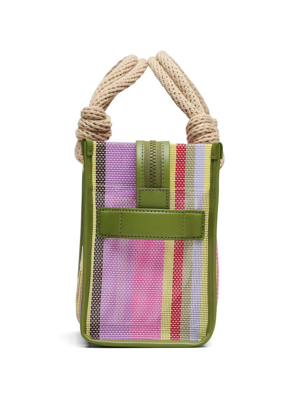 Marc Jacobs Kleine The Stripe mesh shopper Groen