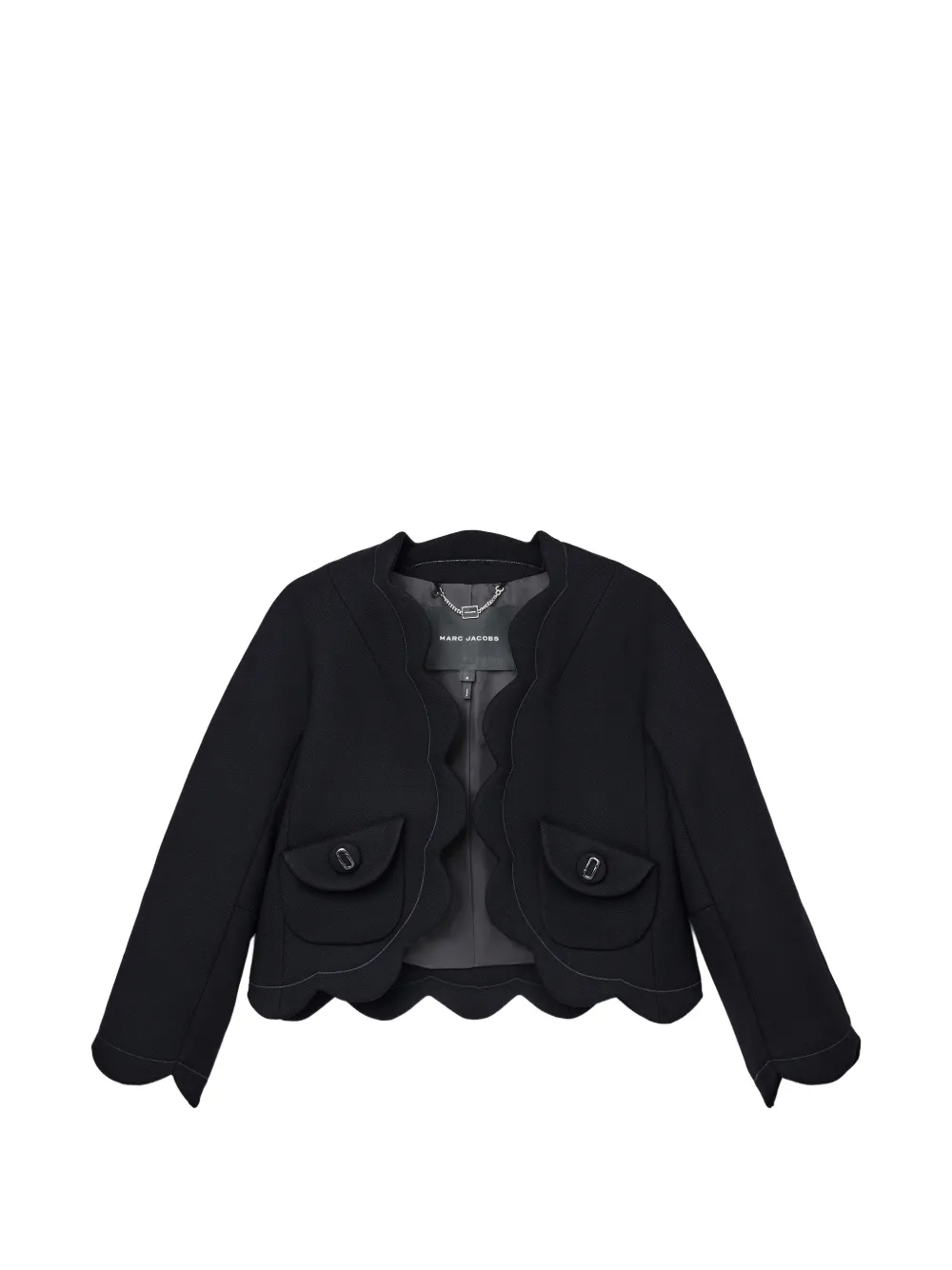 Marc Jacobs scallop-trim jacket - Nero