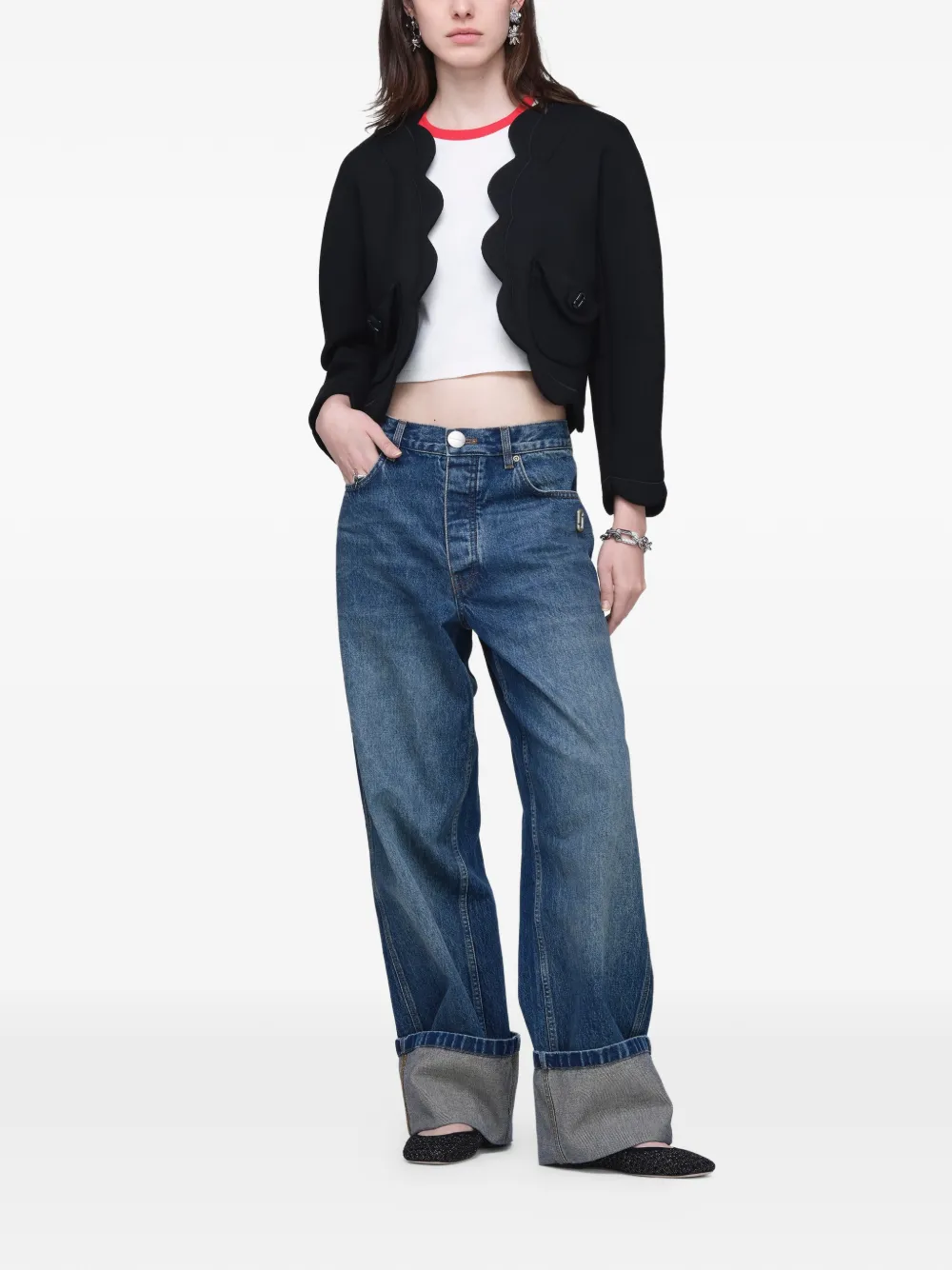 Marc Jacobs Jack met gewelfde afwerking Zwart