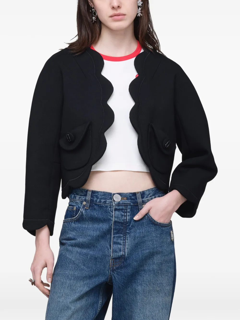 Marc Jacobs Jack met gewelfde afwerking Zwart