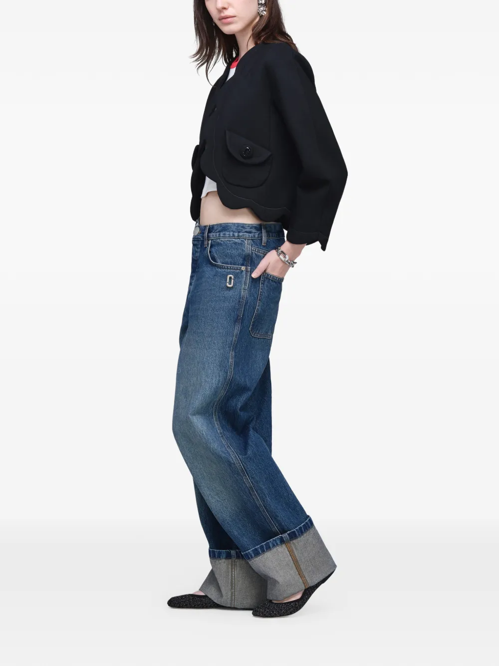 Marc Jacobs Jack met gewelfde afwerking Zwart