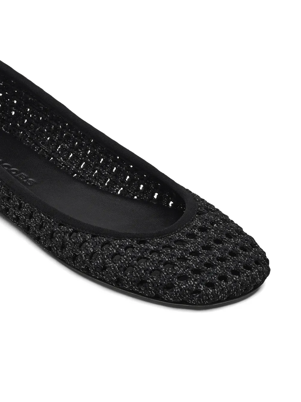 Marc Jacobs crochet lace-up ballet flats Zwart