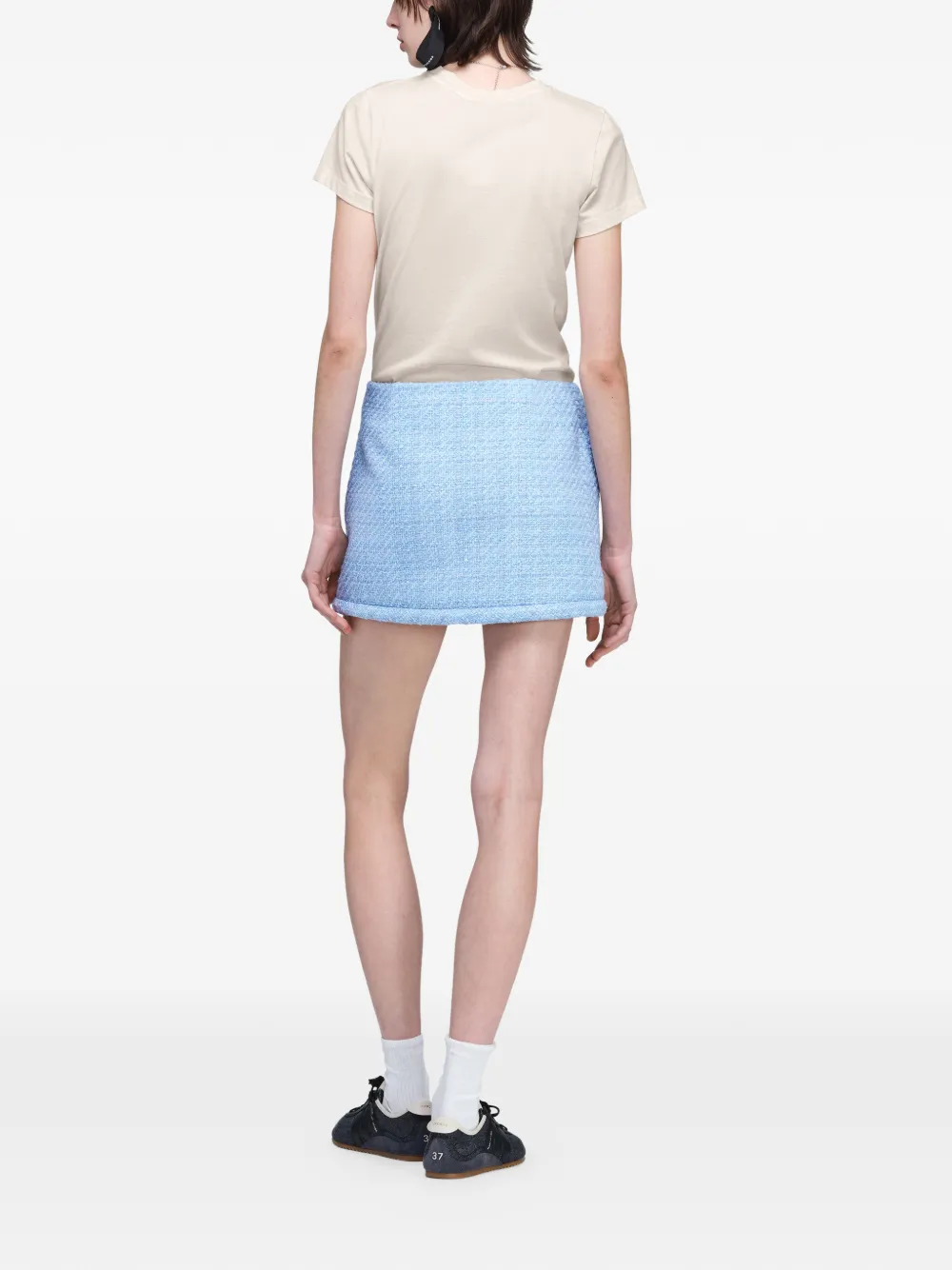 Marc Jacobs Tweed mini-rok Blauw