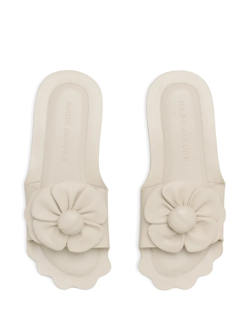 Marc Jacobs floral-appliqué sandals Beige