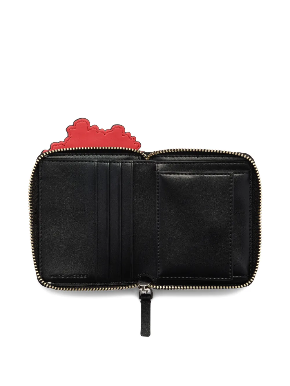 Marc Jacobs Portemonnee met popcorn-patch Zwart