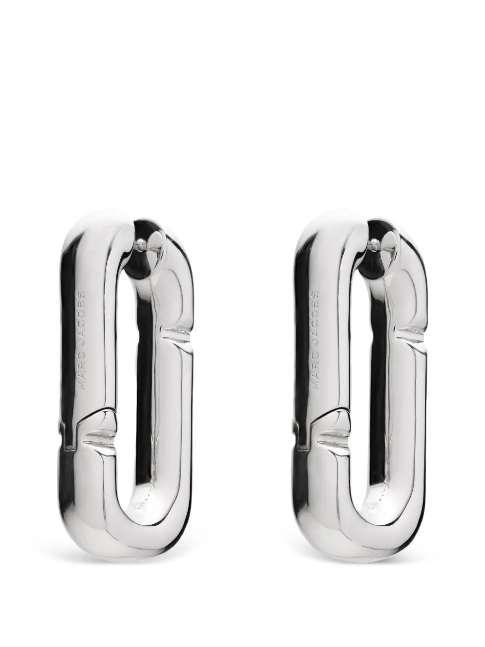 Marc Jacobs The Pop J Marc hoop earrings - Argento