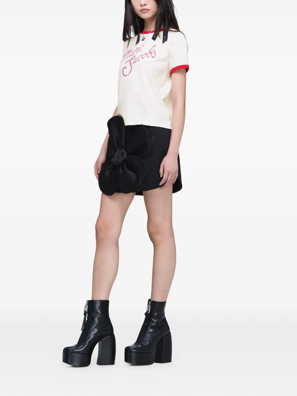 Marc Jacobs T-shirt met logoprint Beige