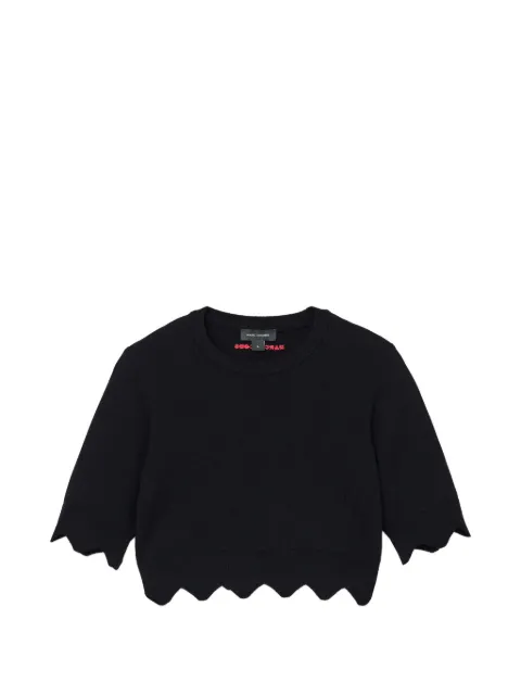Marc Jacobs top corto con bordes festoneados