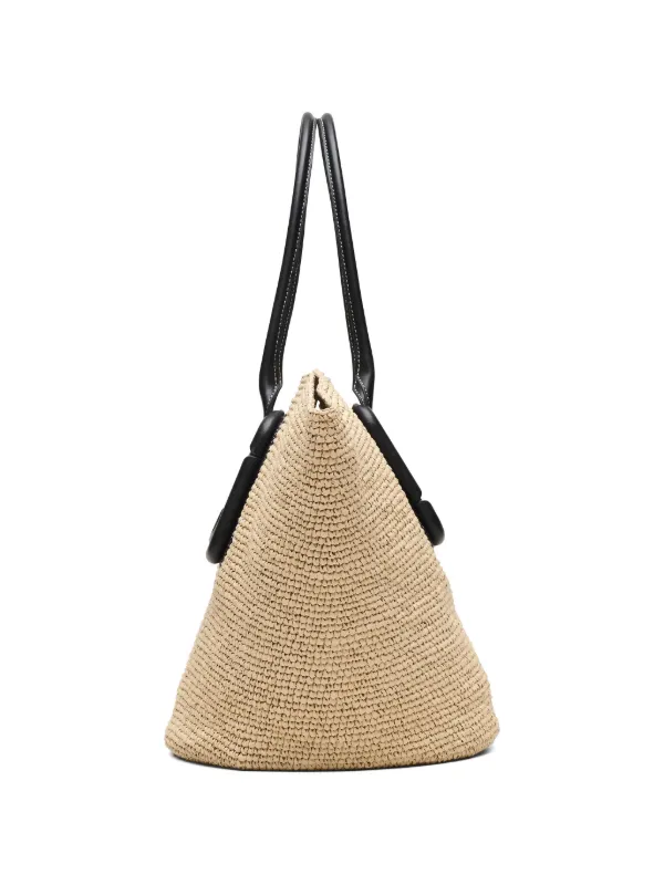 Marc Jacobs Babe Tote In Woven | Neutrals | FARFETCH