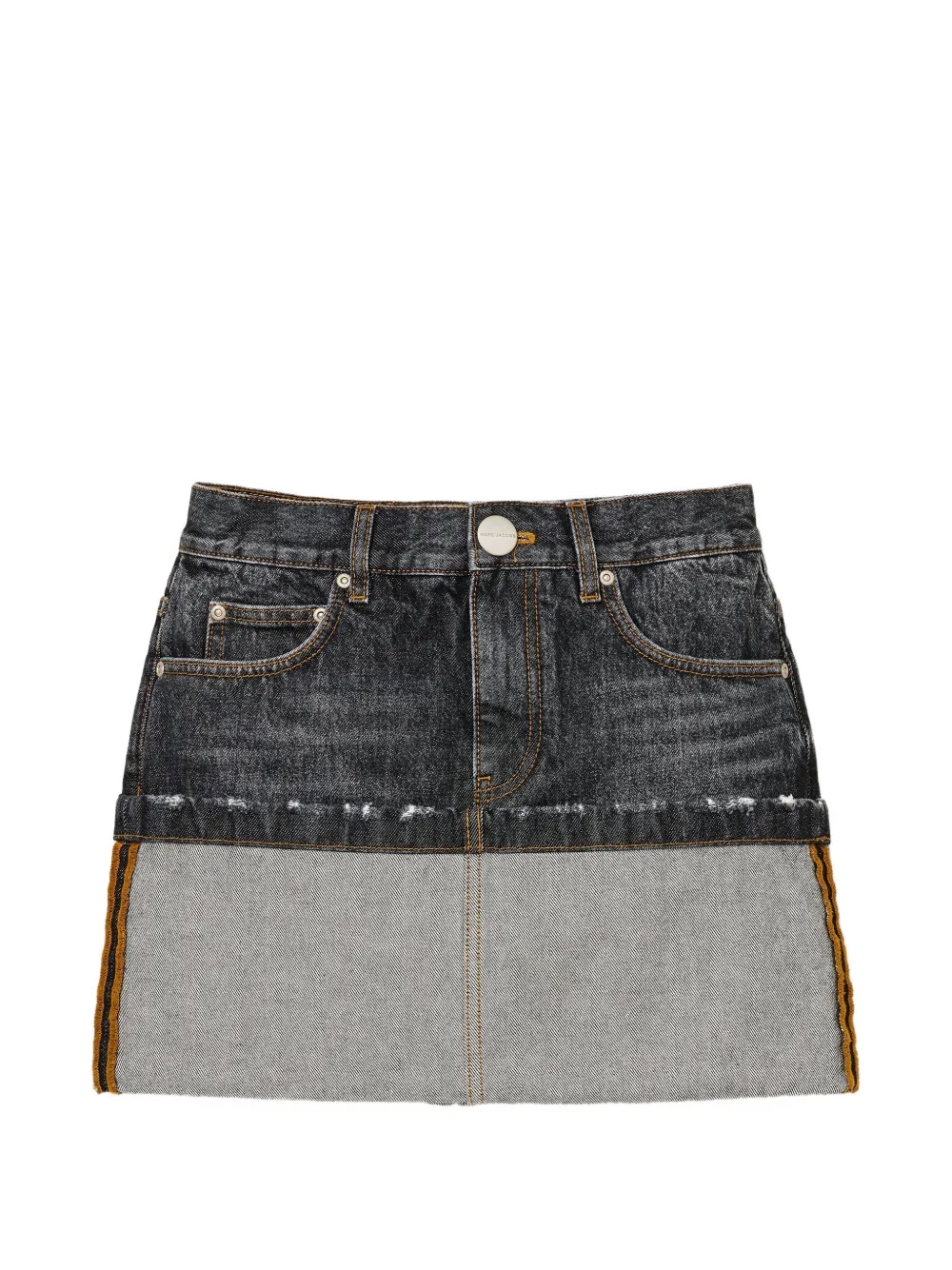 Marc Jacobs cuffed mini skirt - Grigio