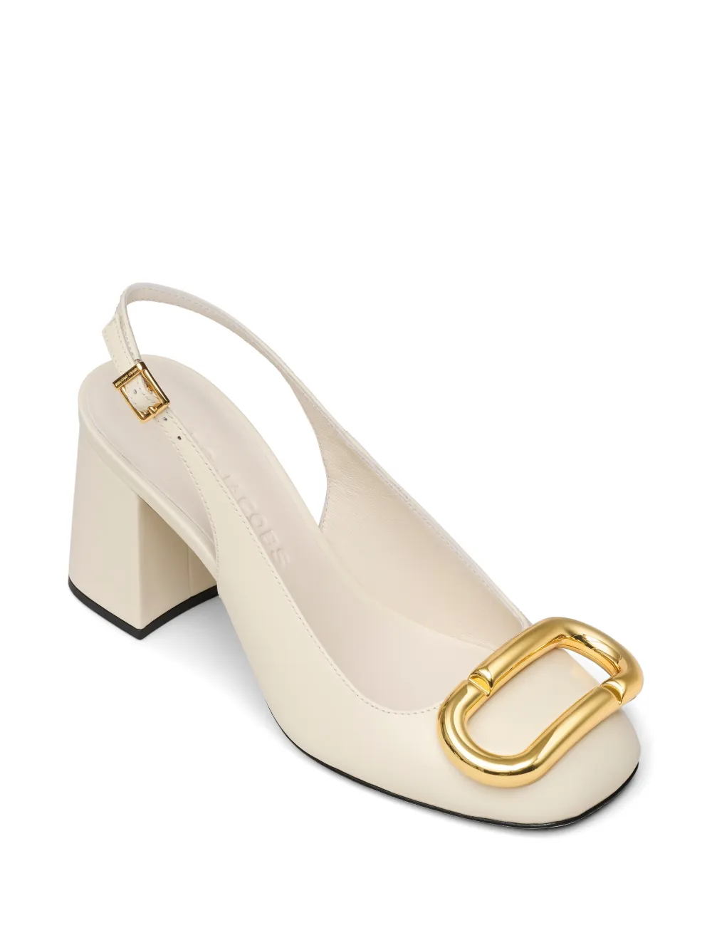 Marc Jacobs slingback square-toe pumps Beige