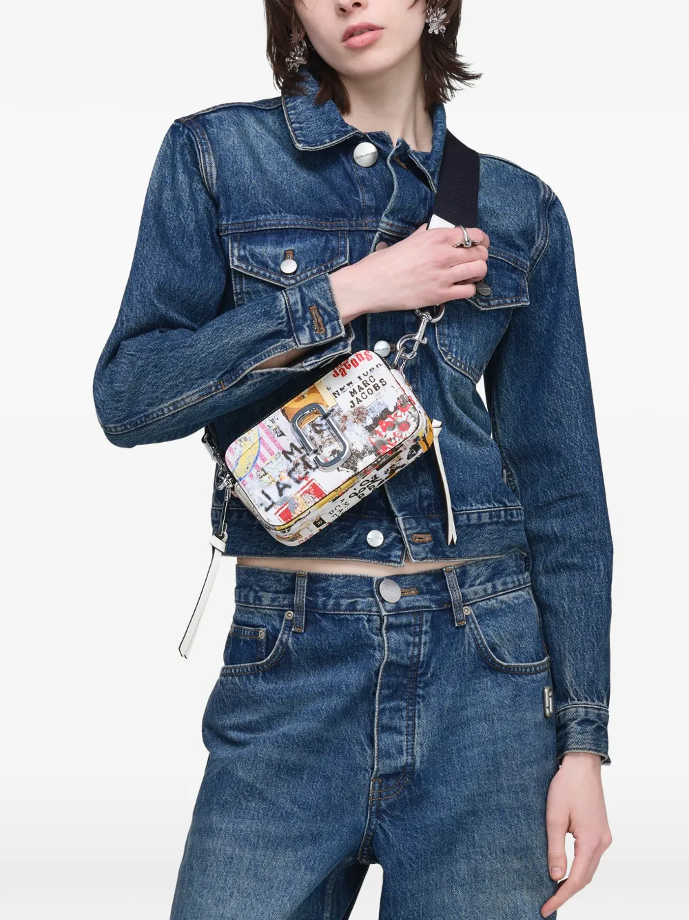 Marc Jacobs Pop Americana crossbodytas met print Wit