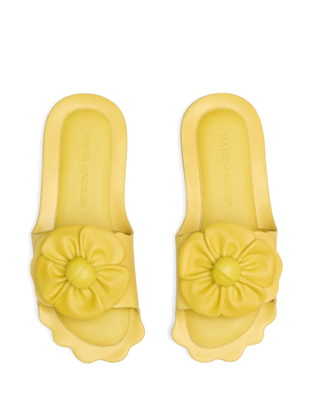 Marc Jacobs slip-on leather sandals Geel