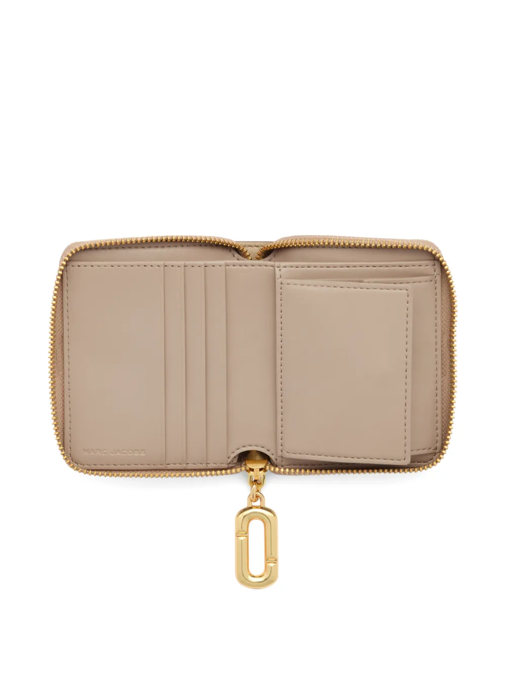 Marc Jacobs The Pop J-Marc slim-fit portemonnee Beige