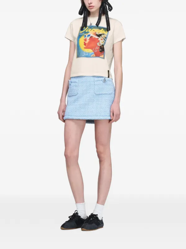 Marc Jacobs graphic-print T-shirt | Neutrals | FARFETCH