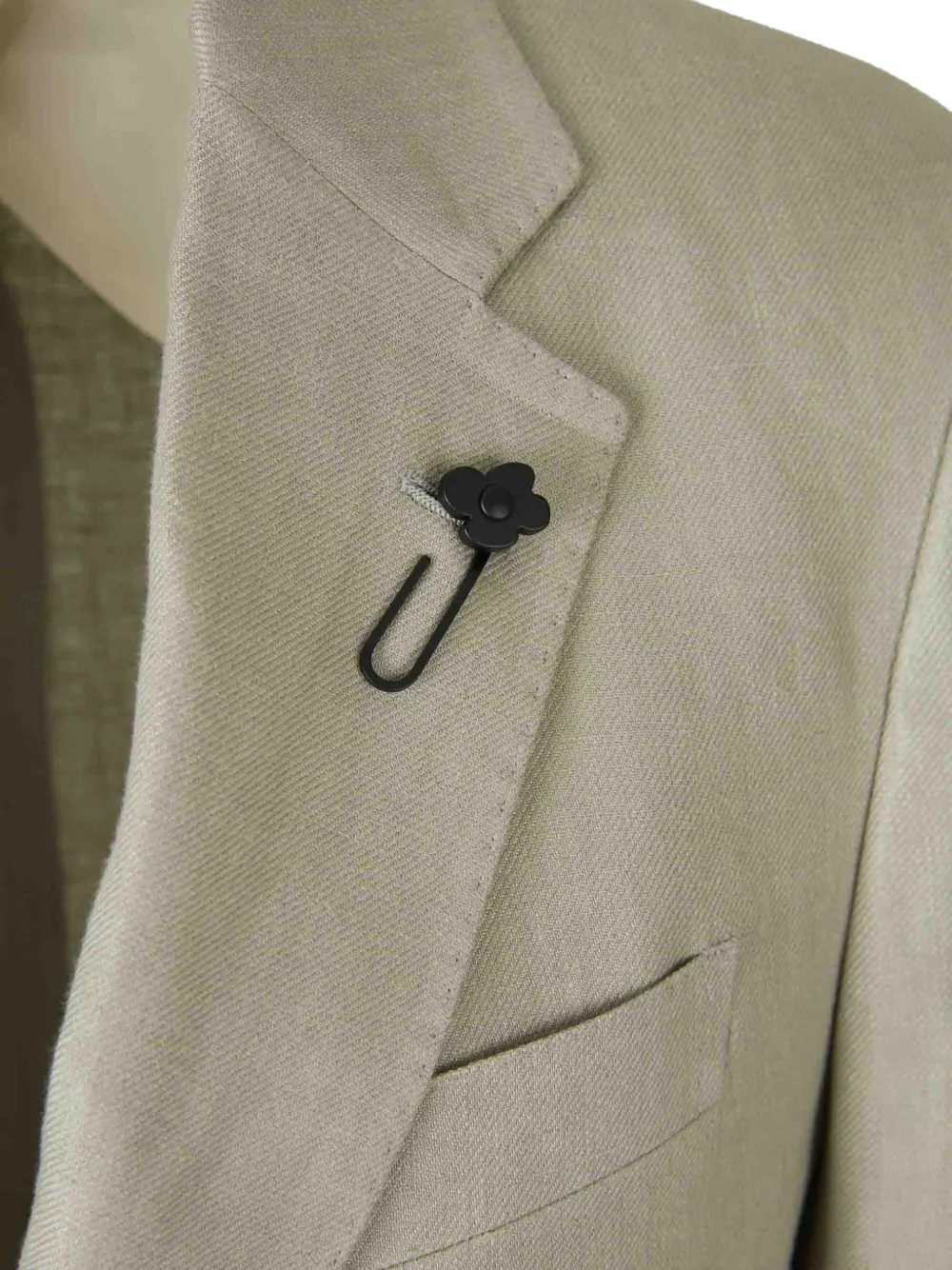 Lardini Pak met enkele rij knopen Beige
