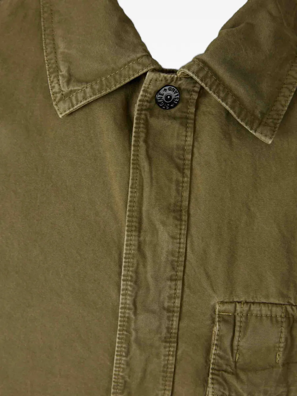 Stone Island Overhemd met borstzak Groen