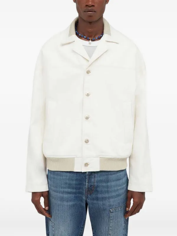 Wales Bonner Study Denim Jacket in Neutrals