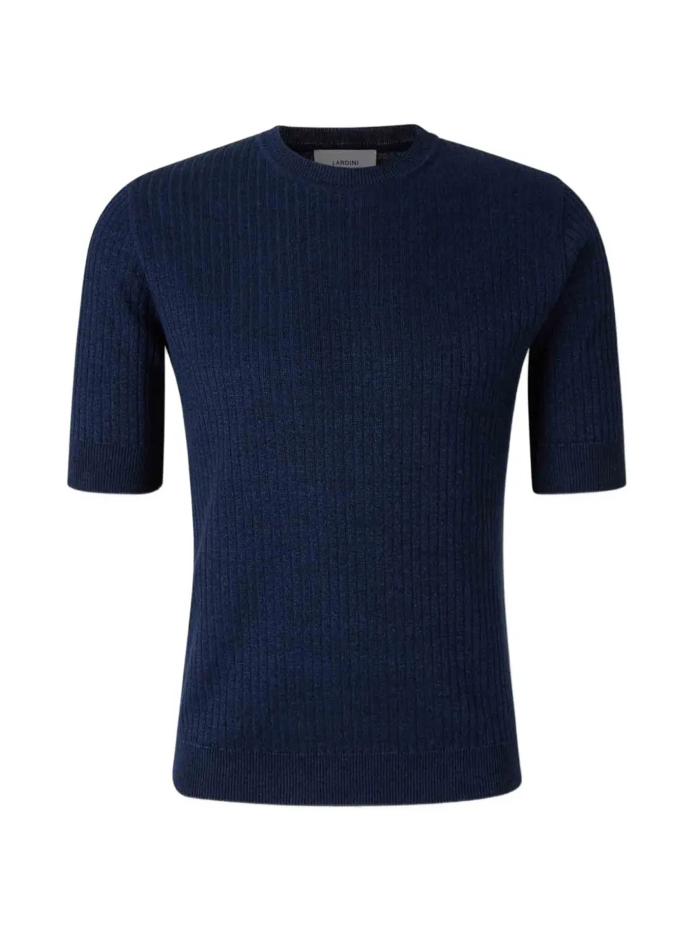 Lardini ribbed-knit T-shirt - Blu