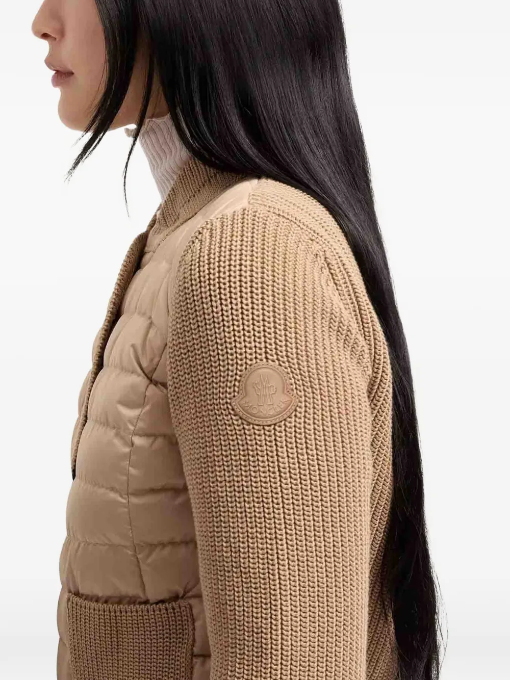 Moncler Vest met vlakken Beige