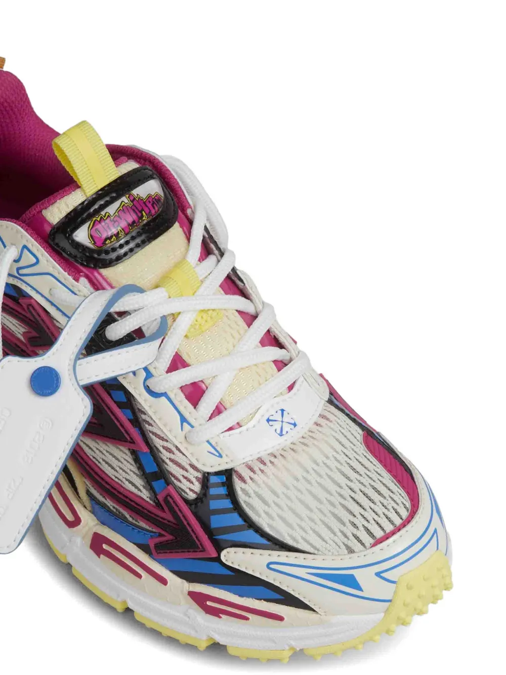 Off-White Sneakers met logo-label Beige