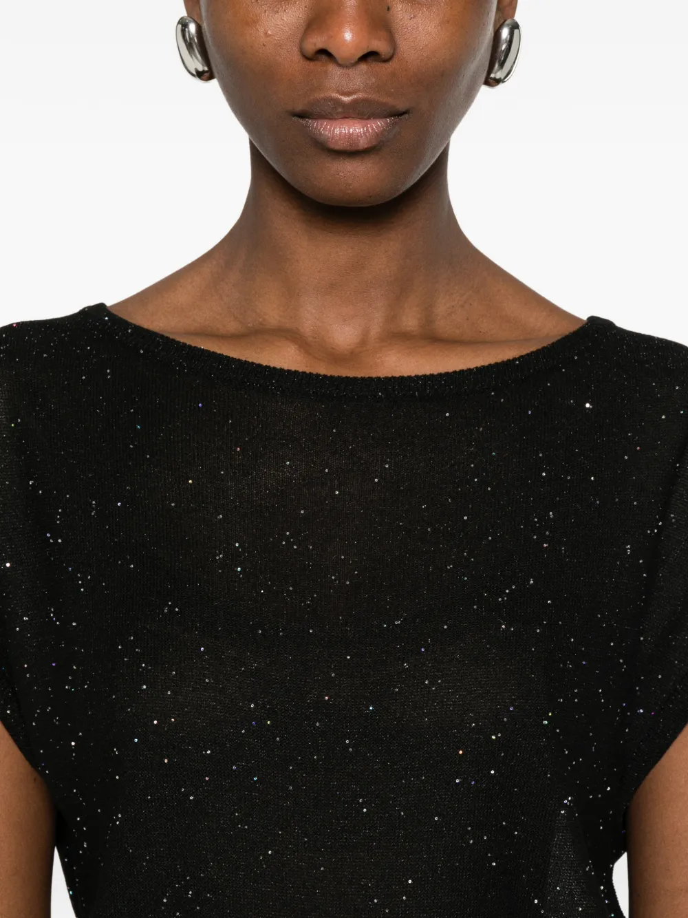 Herno T-shirt met ronde hals Zwart
