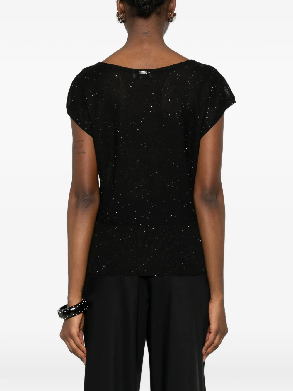 Herno T-shirt met ronde hals Zwart