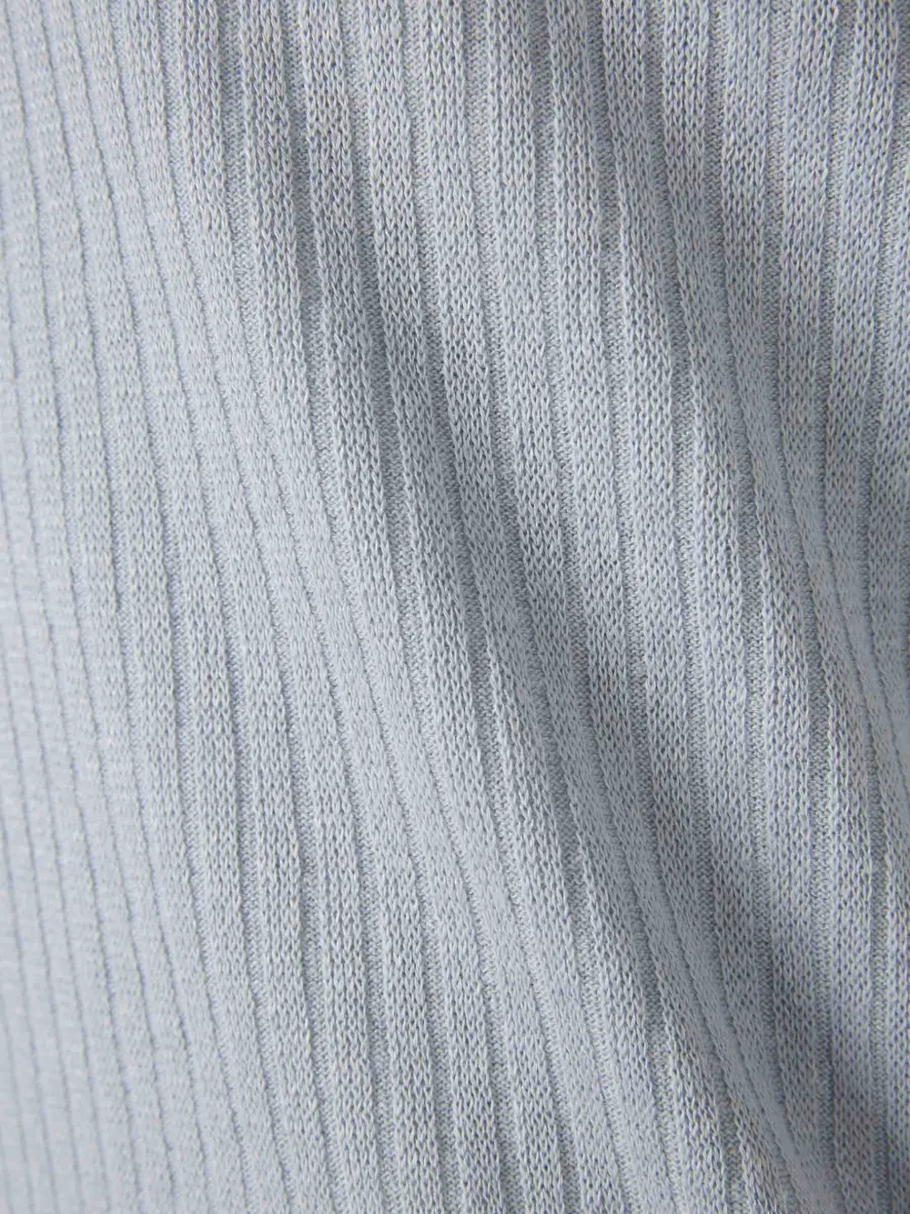 Lardini Ribgebreid T-shirt Blauw