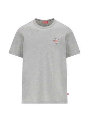 Diesel T-shirt with dolphin and logo print