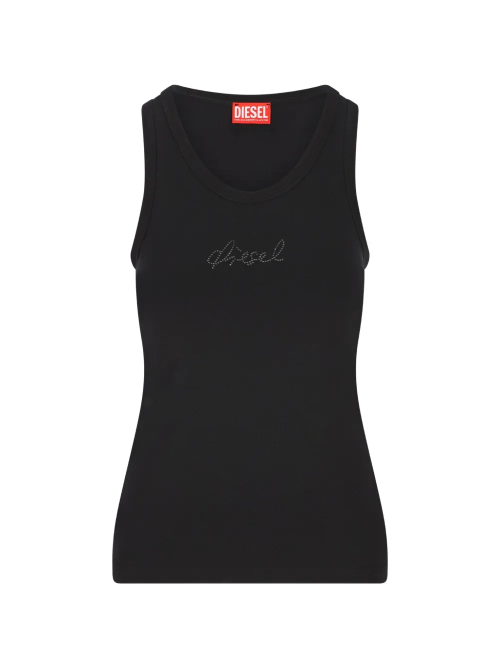 Diesel crystal-embellishment tank top - Nero