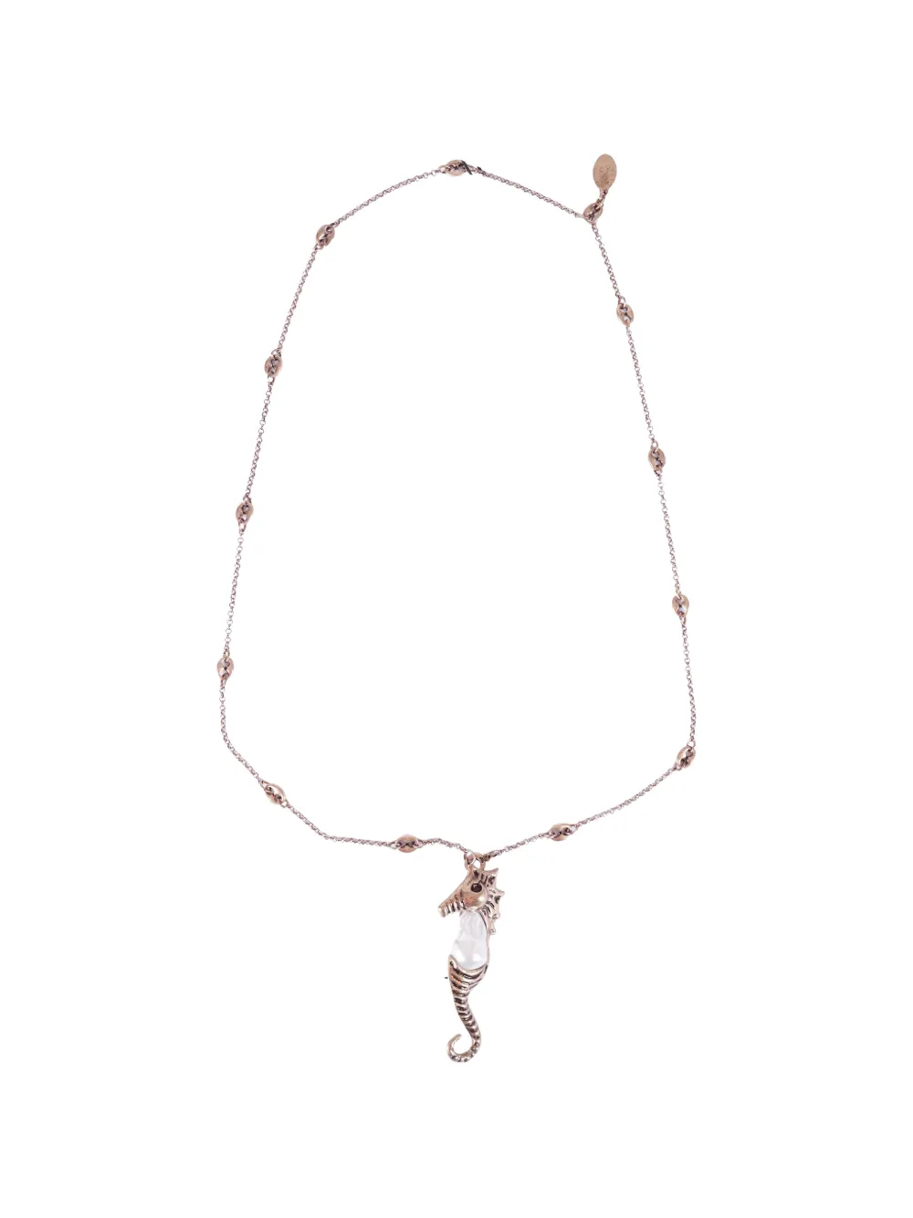 Weekend Max Mara seahorse-pendant necklace - Oro