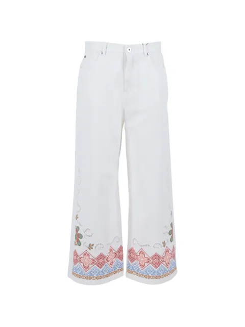 Weekend Max Mara floral embroidered trousers